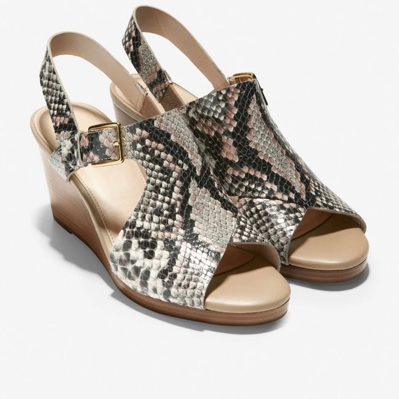 Cole Haan Shoes - Cole haan snakeskin wedge